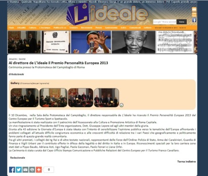 Premio Personalit?Europea 2013